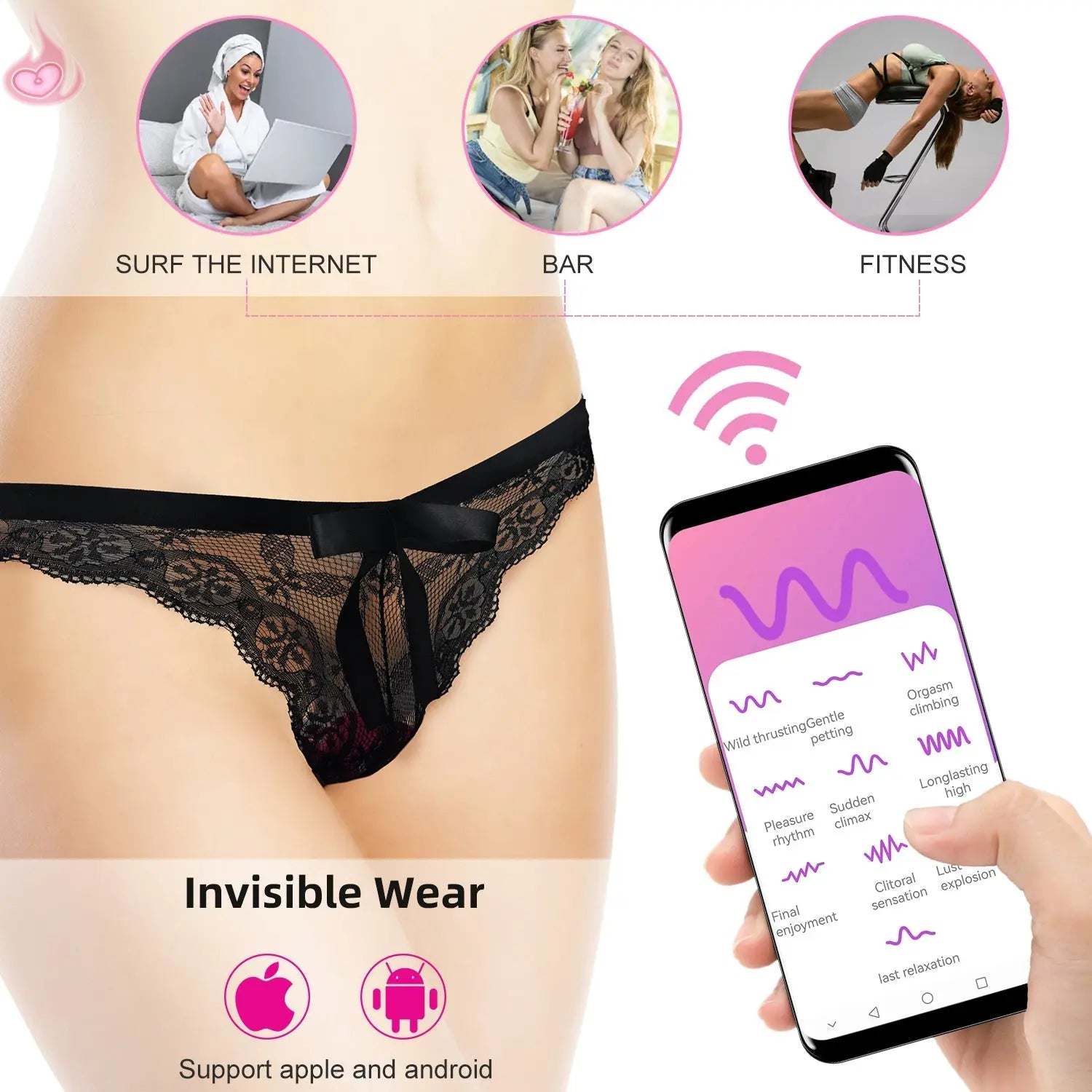 10-Frequency Wireless Vibrating Underwear -