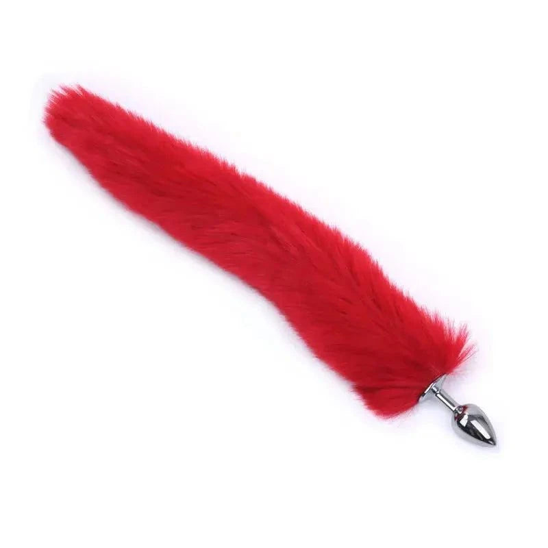 Fox Tail Metal Anal Butt Plug Sex Toys Animal Role Play BDSM Sex Products