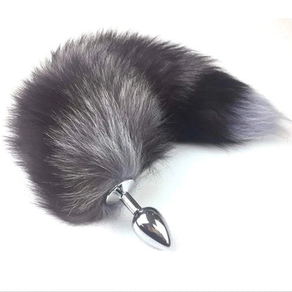 Fox Tail Metal Anal Butt Plug Sex Toys Animal Role Play BDSM Sex Products