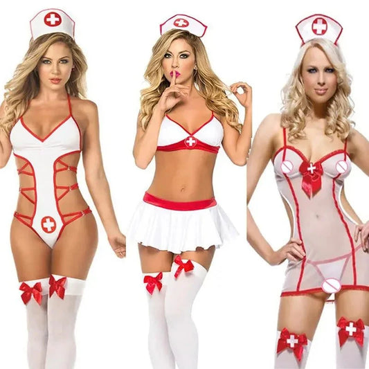 Hot Women Erotic Nurse Lingerie Costume -