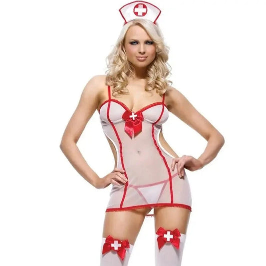 Hot Women Erotic Nurse Lingerie Costume -