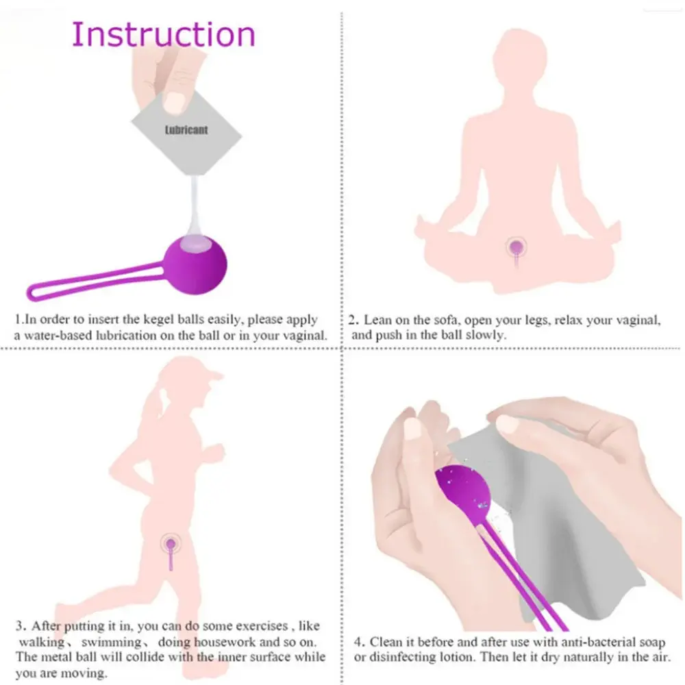 Safe Silicone Vaginal Balls Tighten Kegel Ball Vibrator Vaginal Muscle Trainer Intimate Toys