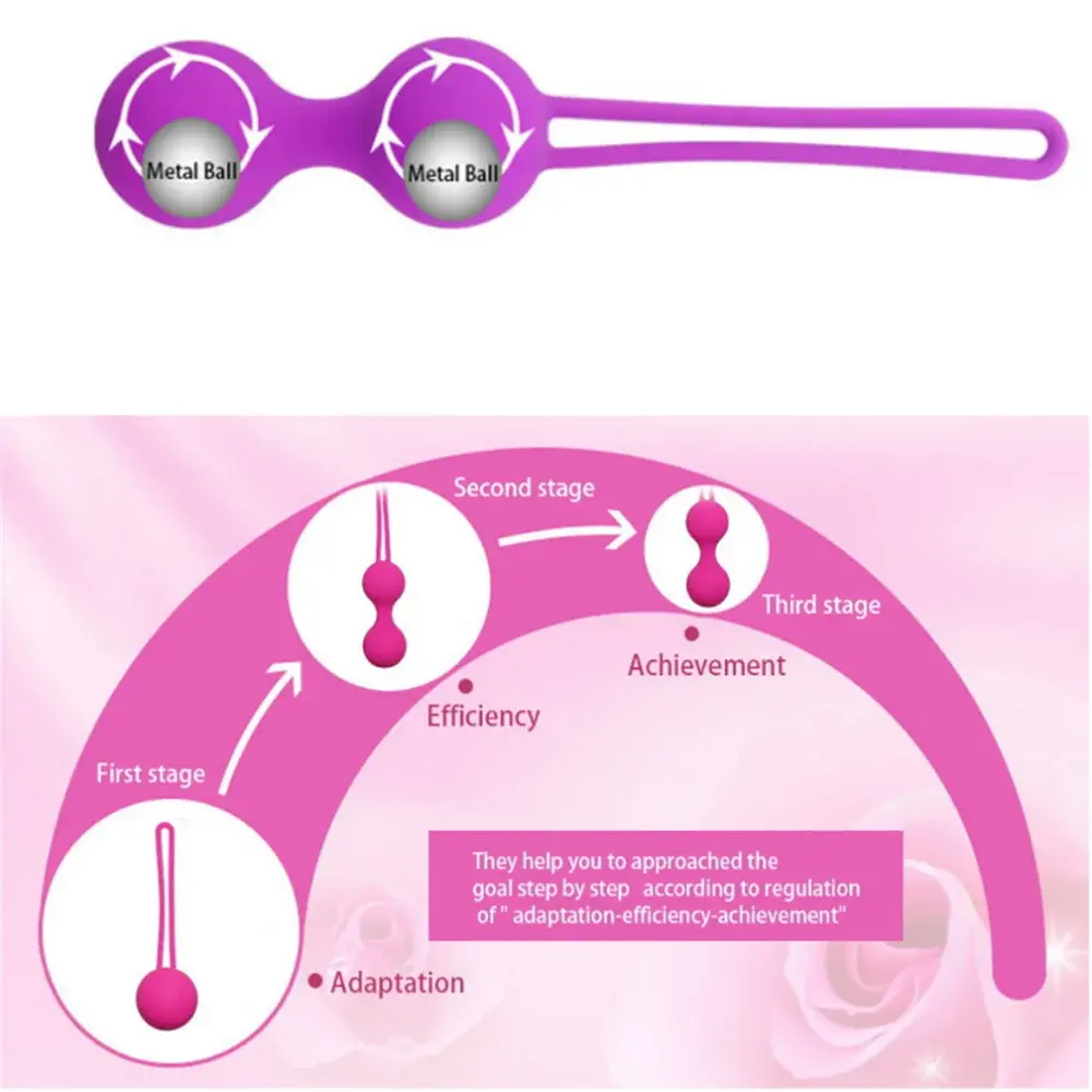 Safe Silicone Vaginal Balls Tighten Kegel Ball Vibrator Vaginal Muscle Trainer Intimate Toys