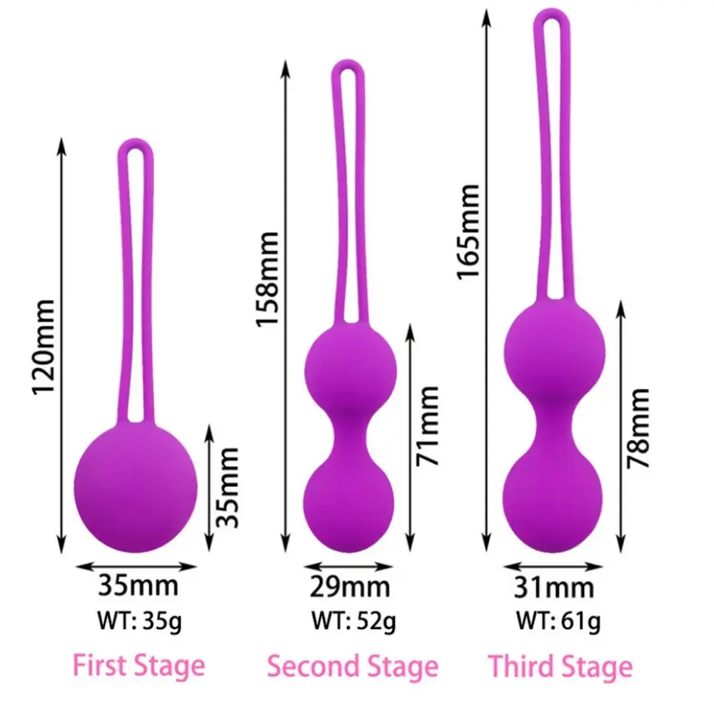 Safe Silicone Vaginal Balls Tighten Kegel Ball Vibrator Vaginal Muscle Trainer Intimate Toys