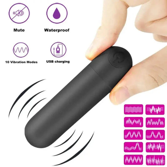 USB Charge Mini Powerful Bullet Vibrator Women Clitoral Stimulator Vaginal